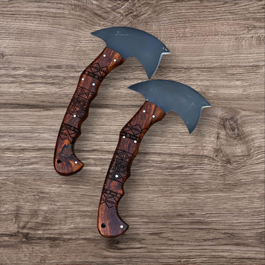 Handcrafted Tomahawk Tactical Axe Set Engraved Design|TTA232
