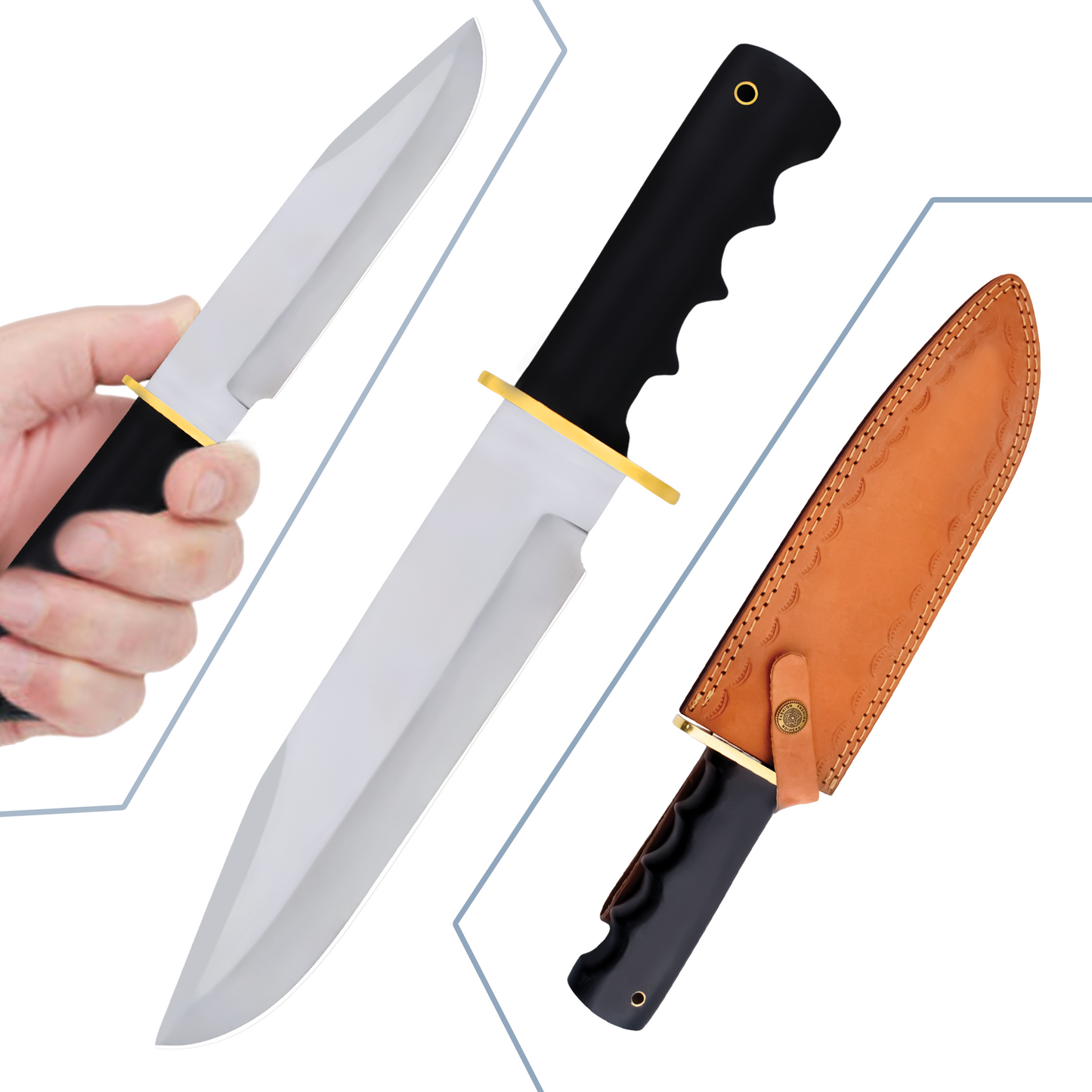 Custom Handmade Hunting Bowie Knife|BOW014