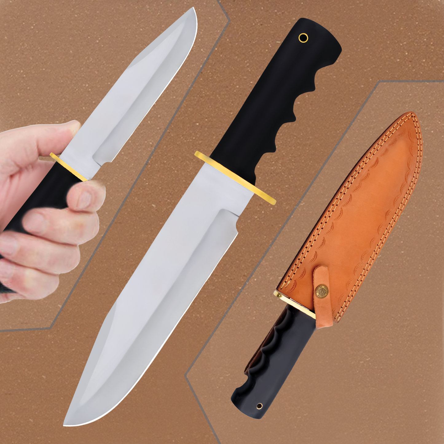 Custom Handmade Hunting Bowie Knife|BOW014