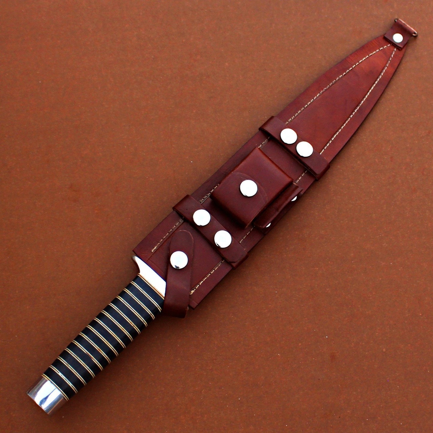 Arkansas Toothpick Knife Black Wood Handle|ATB018