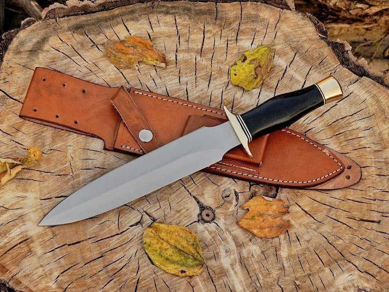 Set of 2 Handmade D2 Tool Steel Bowie Hunting Daggers|HDB028