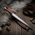 Rosewood handle hunting dagger for collectors