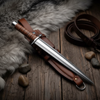Rosewood handle hunting dagger for collectors