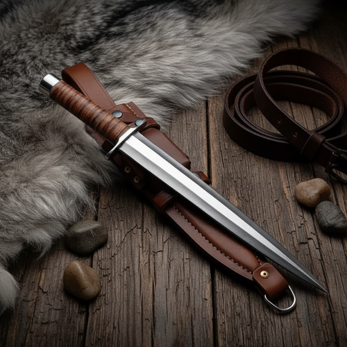Rosewood handle hunting dagger for collectors