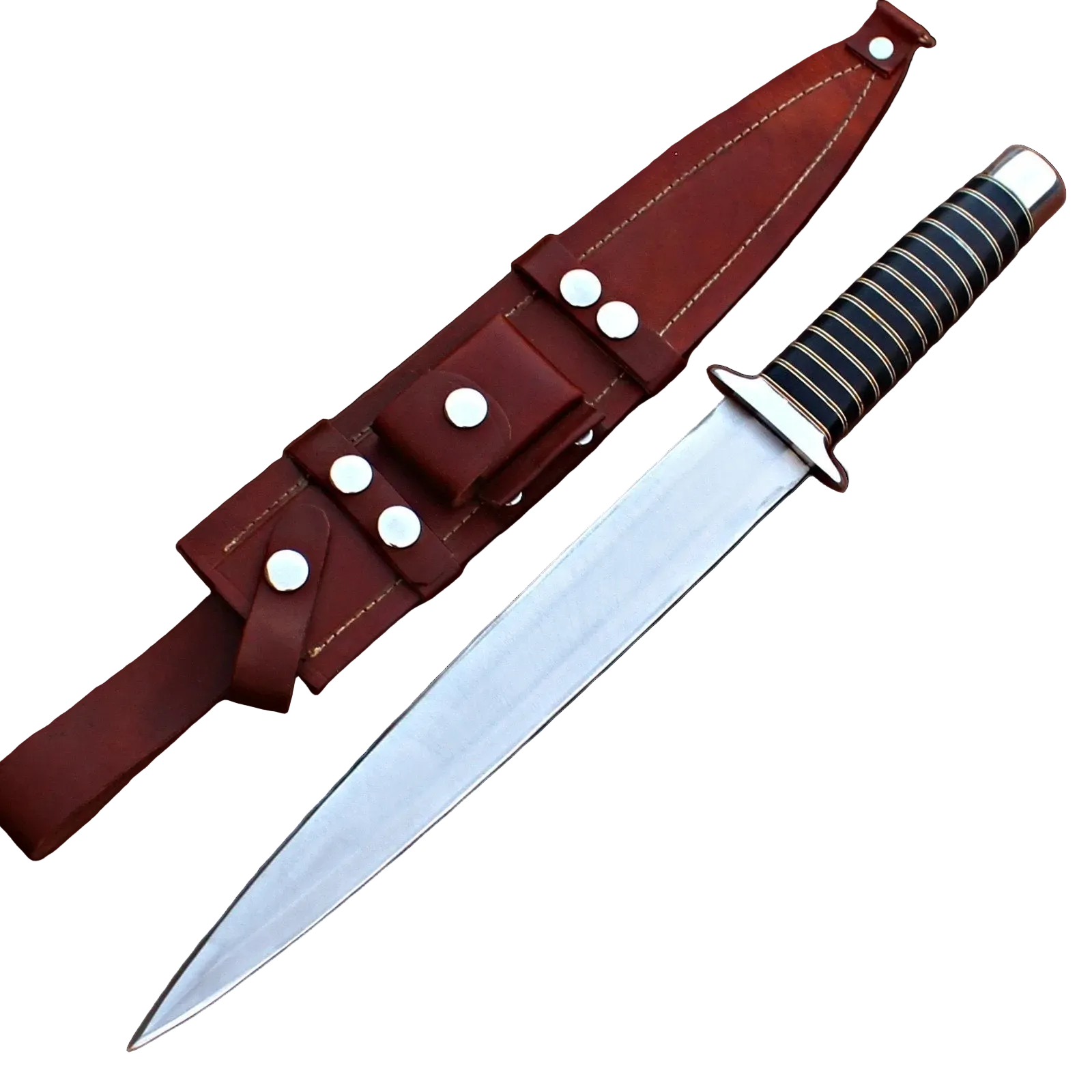 Arkansas Toothpick Knife Black Wood Handle|ATB018