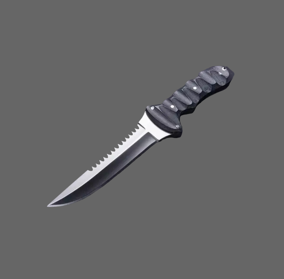 Tactical Fixed Blade Knife Tracker Style with Serrated Edge|STD011