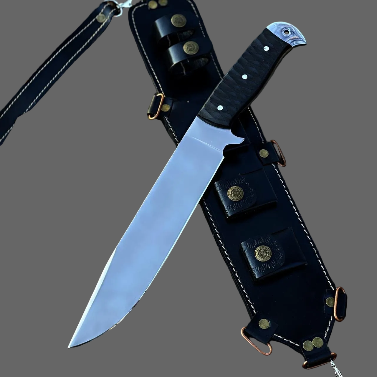 Handmade Survival Knife Custom Fixed Blade D2 Tool Steel|FBS015