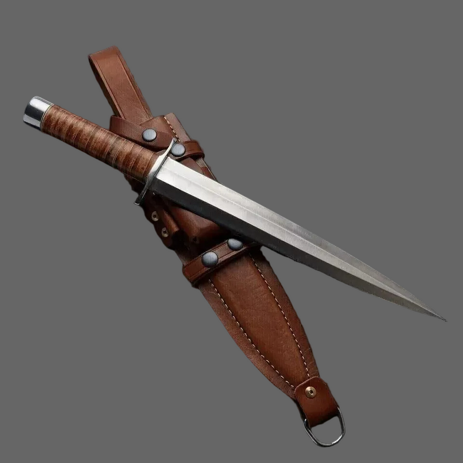 Handmade D2 Tool Steel Hunting Knife Rosewood Handle| ATS017