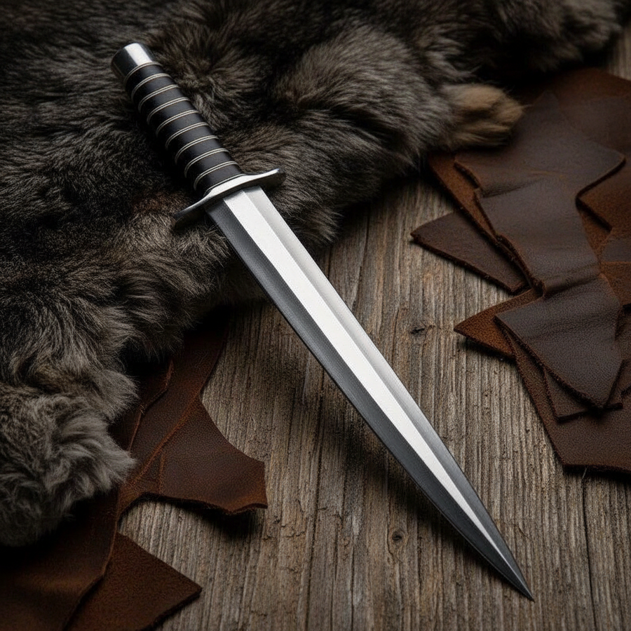 Handmade D2 Steel Dagger with Micarta Handle