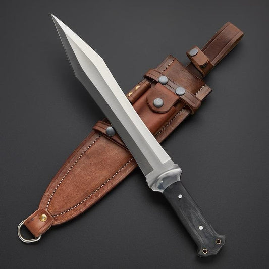 Short Sword Dagger D2 Tool Steel Mini Sword Hunting Knife|DMS020