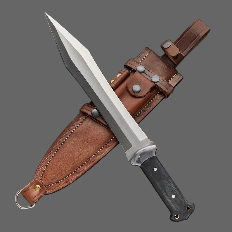 Short Sword Dagger D2 Tool Steel Mini Sword Hunting Knife|DMS020