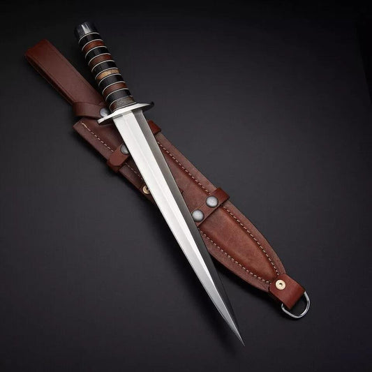 Handmade Arkansas Toothpick Dagger D2 Tool Steel Mini Sword Knife|TSD0175