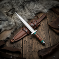 Large fixed blade D2 steel outdoor knife