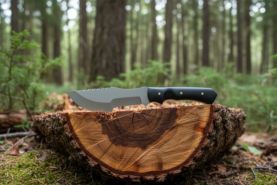 Premium Handcrafted D2 Tool Steel Tracker Knife – 7