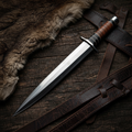 Premium rosewood handle outdoor knife