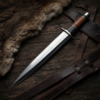 Premium rosewood handle outdoor knife