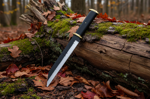 Viking Seax Knife Medieval Design with Micarta Wood Handle-Classic Look
