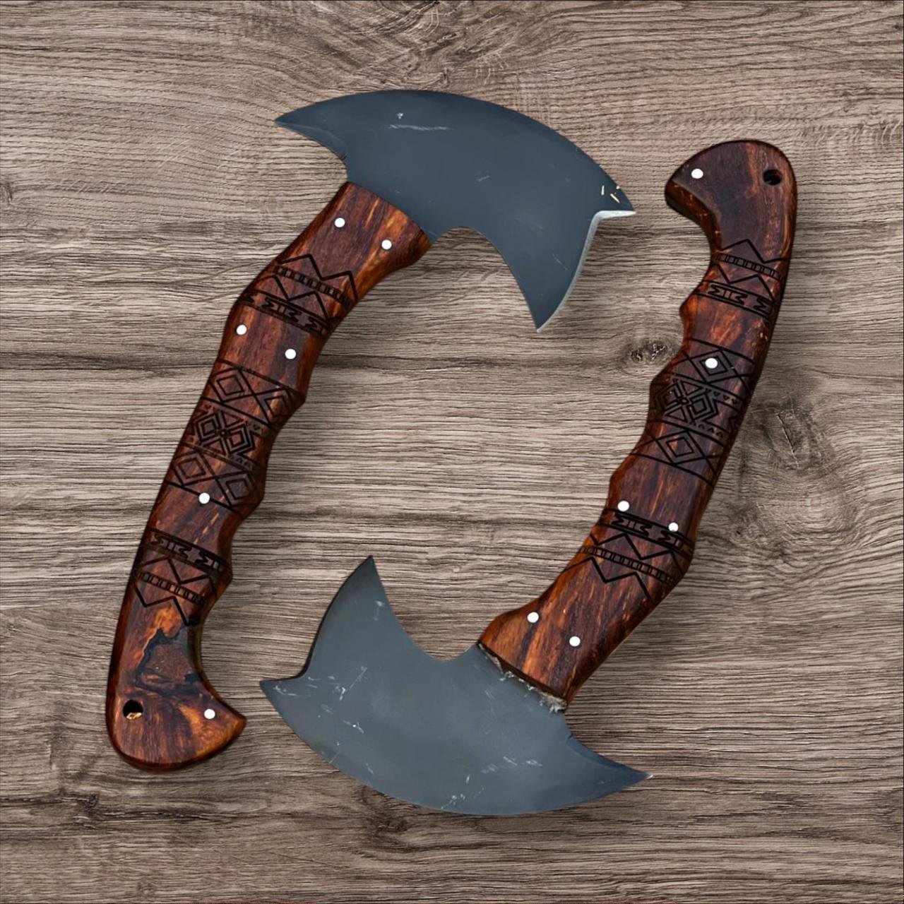 Handcrafted Tomahawk Tactical Axe Set Engraved Design|TTA232