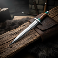 Handmade survival knife for camping and hunting