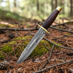 Premium Damascus hunting knife for outdoor use