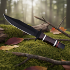 Bushcraft knife D2 steel blade