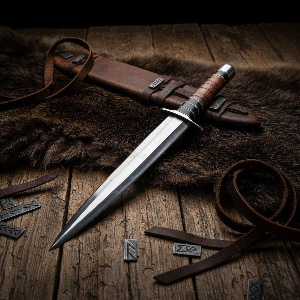 Handmade D2 tool steel survival knife
