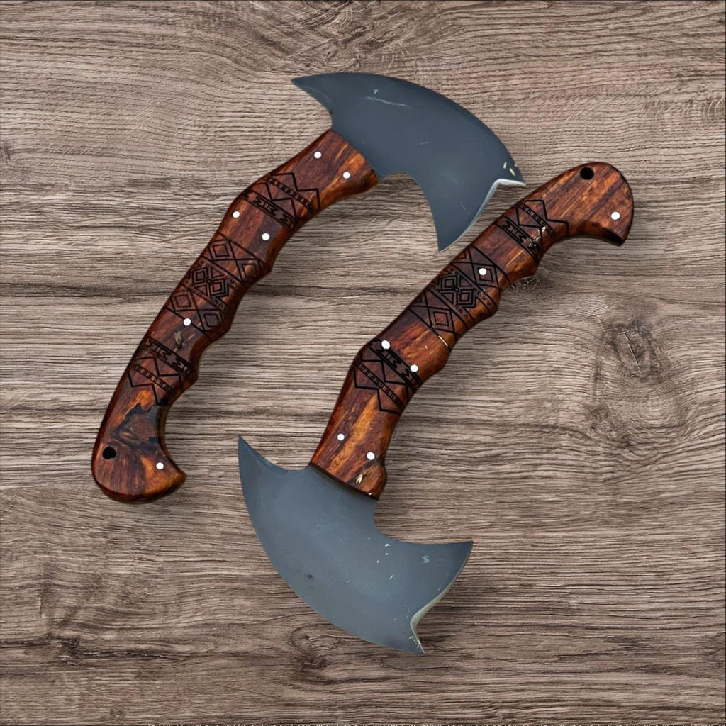 Handcrafted Tomahawk Tactical Axe Set Engraved Design|TTA232