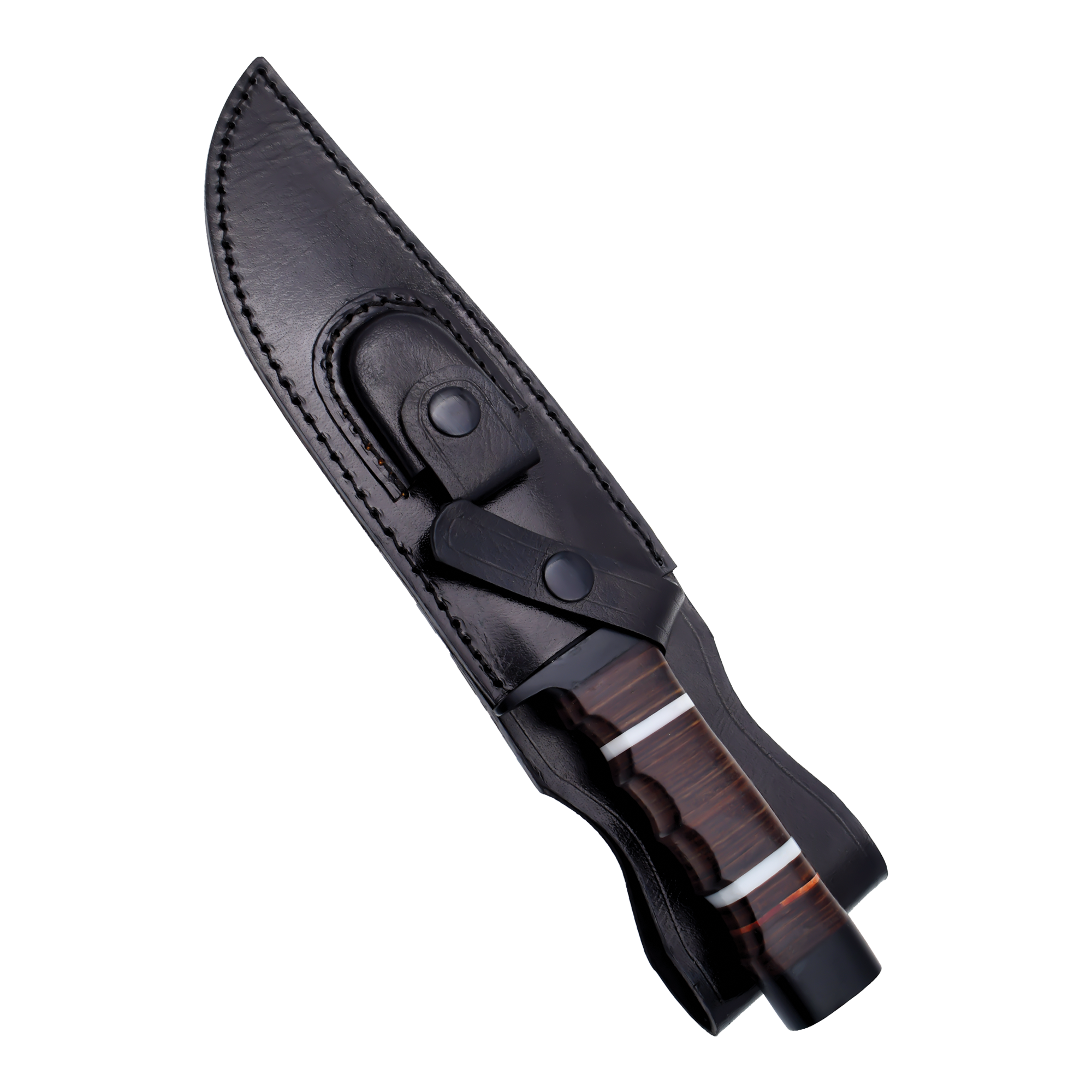 Stylish Fixed Blade Black Sleek Bowie Knife|RHD012