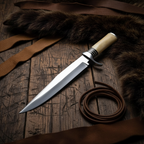 Handmade Knife with Bone Handle