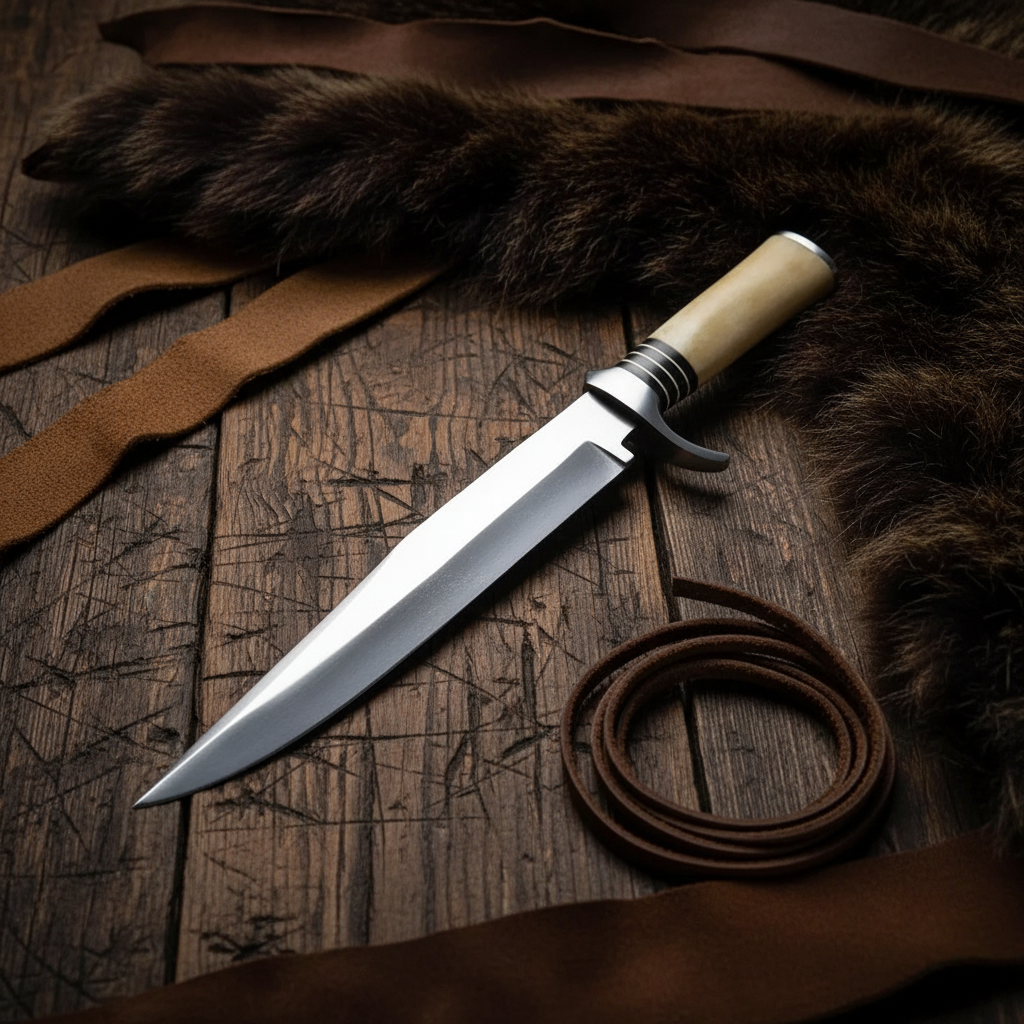 Handmade Knife with Bone Handle