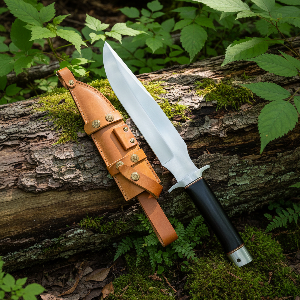 Premium hunting knife for camping and bushcraft