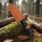Handmade survival knife crafted from D2 steel