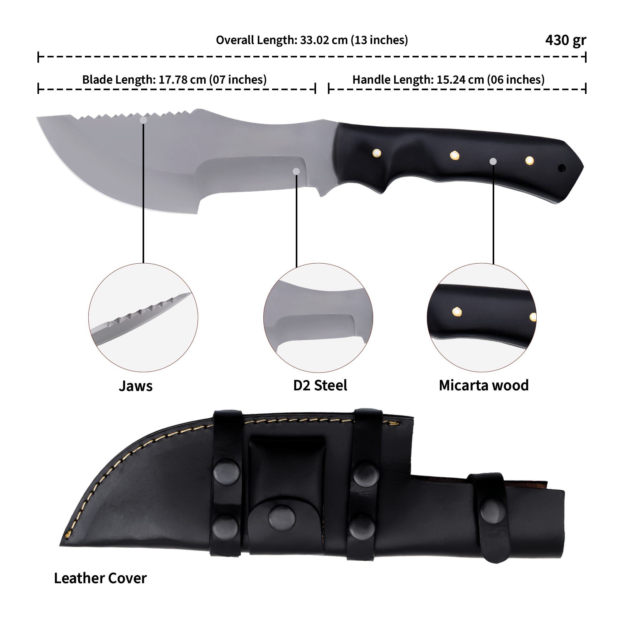 Handmade Collector Knife–Tracker Model Inspired by the Movie The Hunted|TRM013