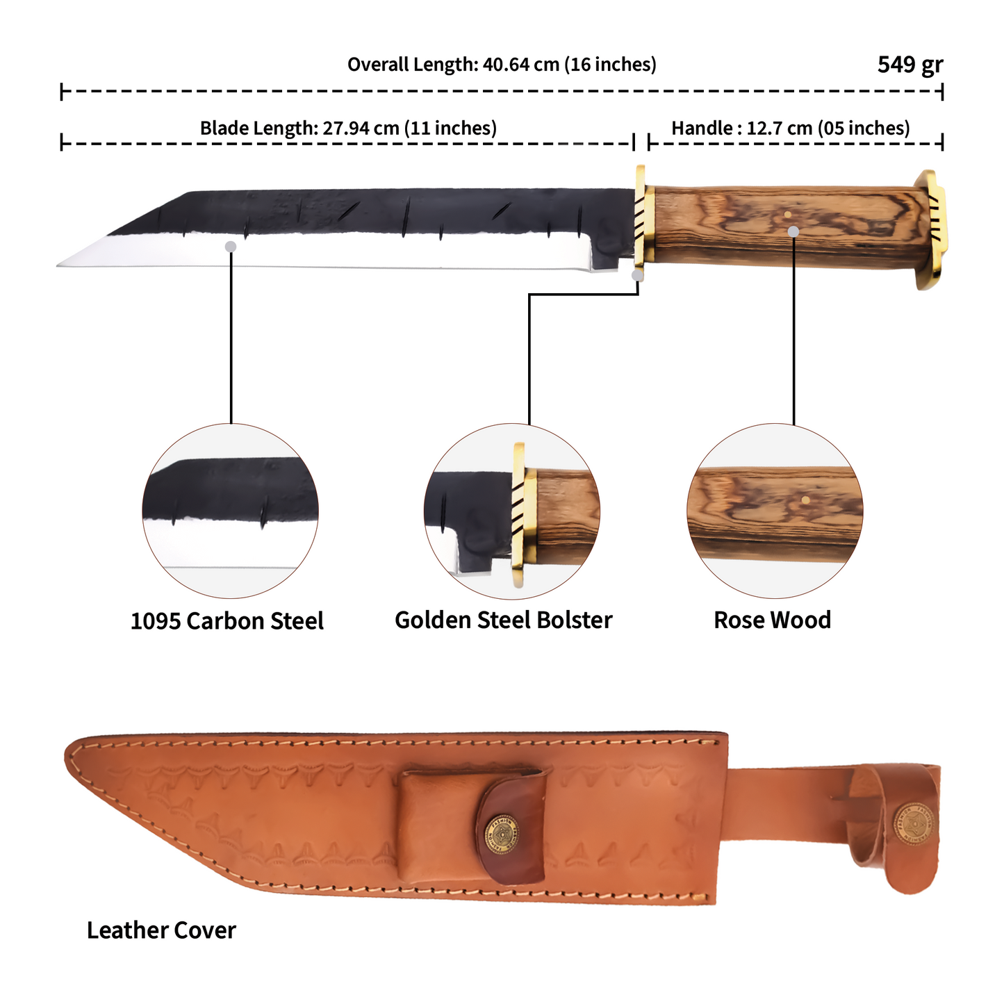 Handmade Viking Seax Medieval Knife|ROV016