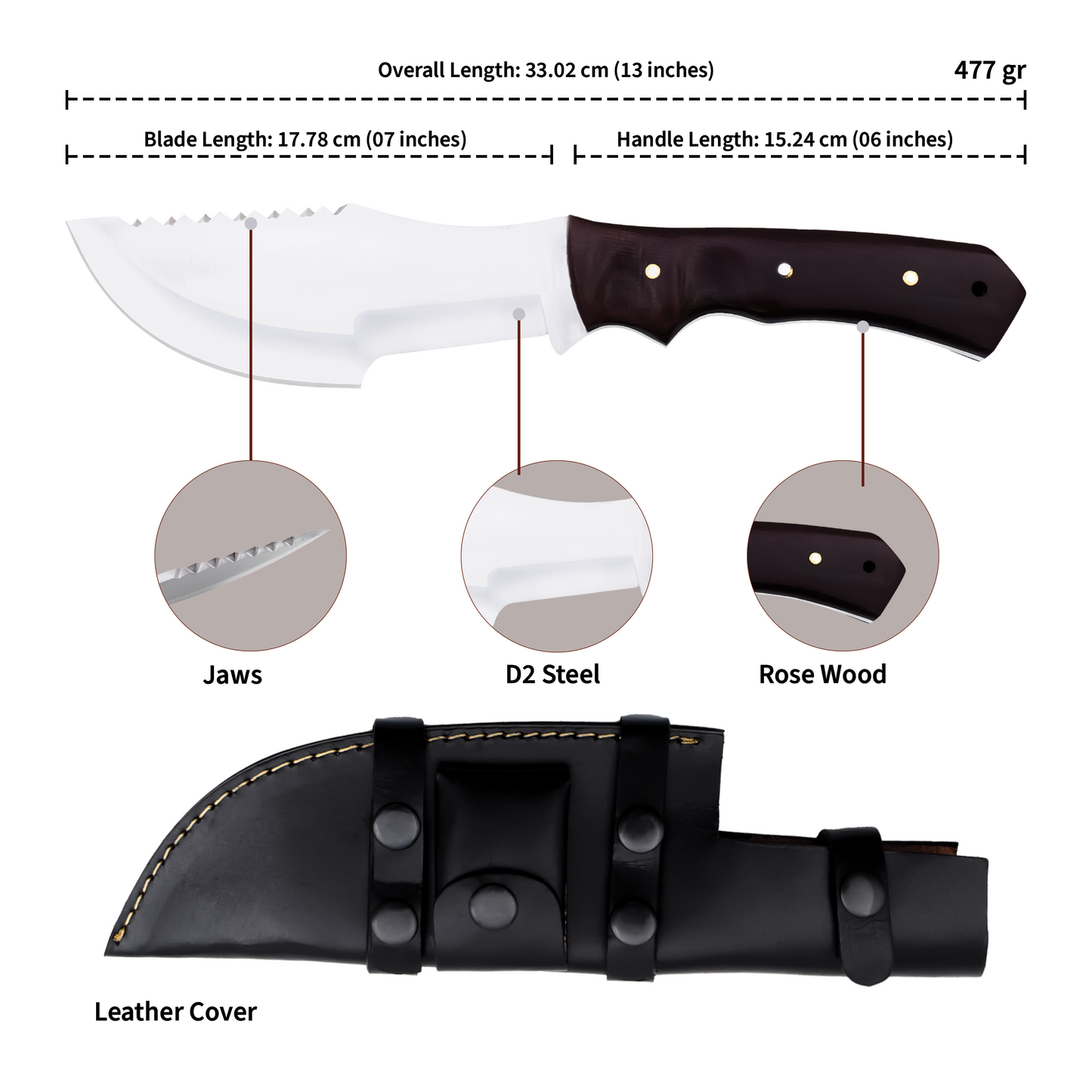 Handmade Collector Knife–Tracker Model Inspired by the Movie The Hunted|TRR013