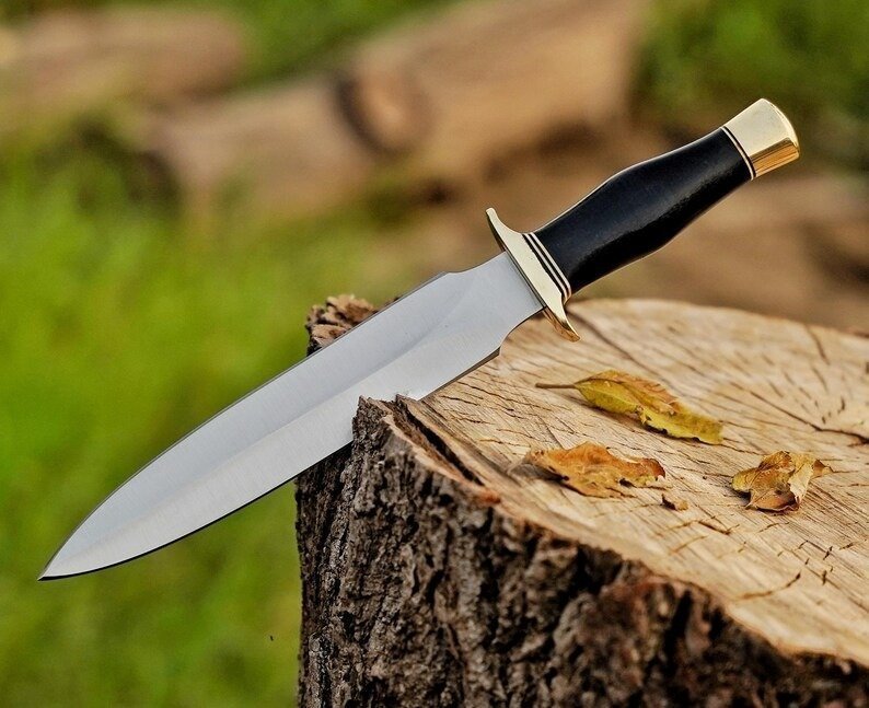 Set of 2 Handmade D2 Tool Steel Bowie Hunting Daggers|HDB028