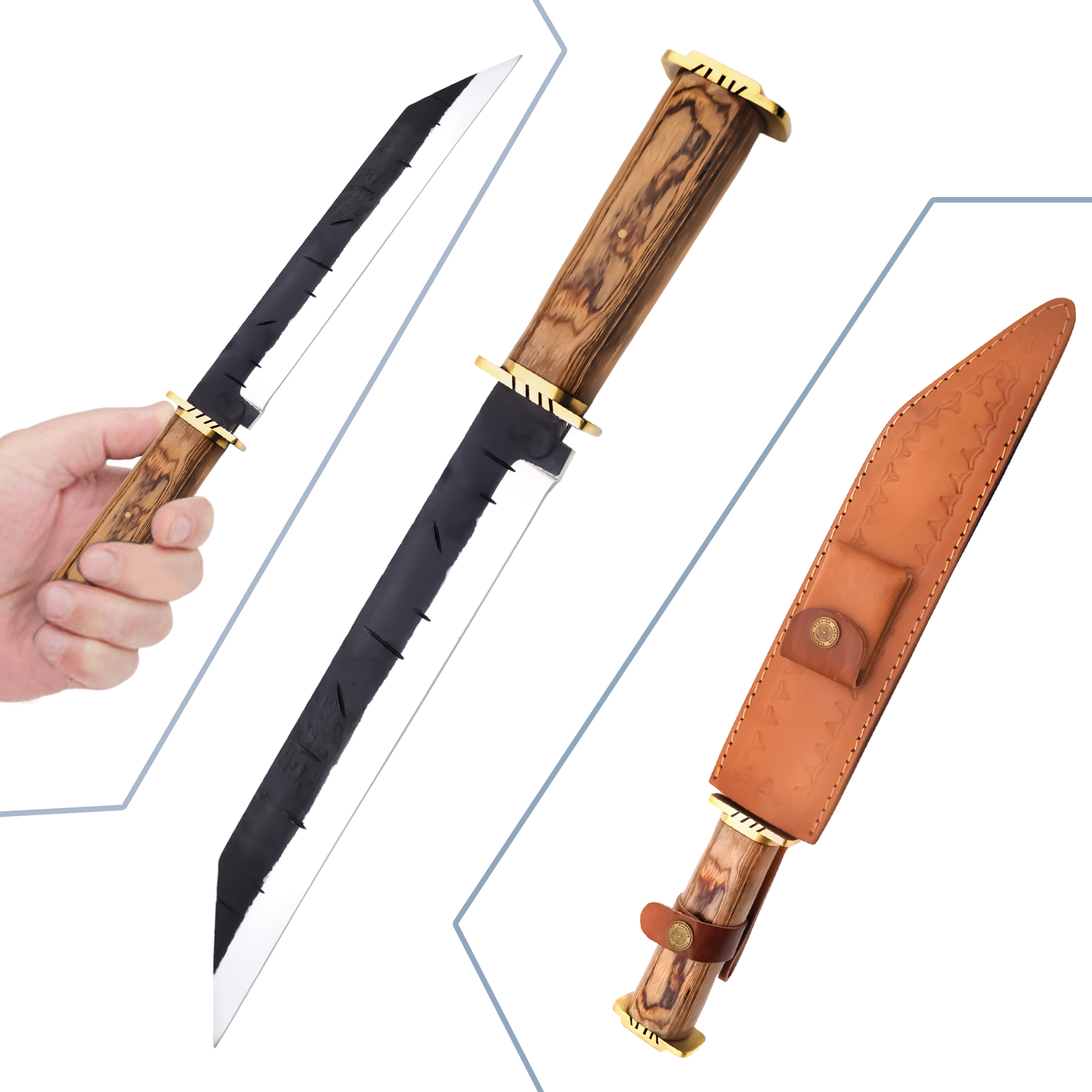 Handmade Viking Seax Medieval Knife|ROV016