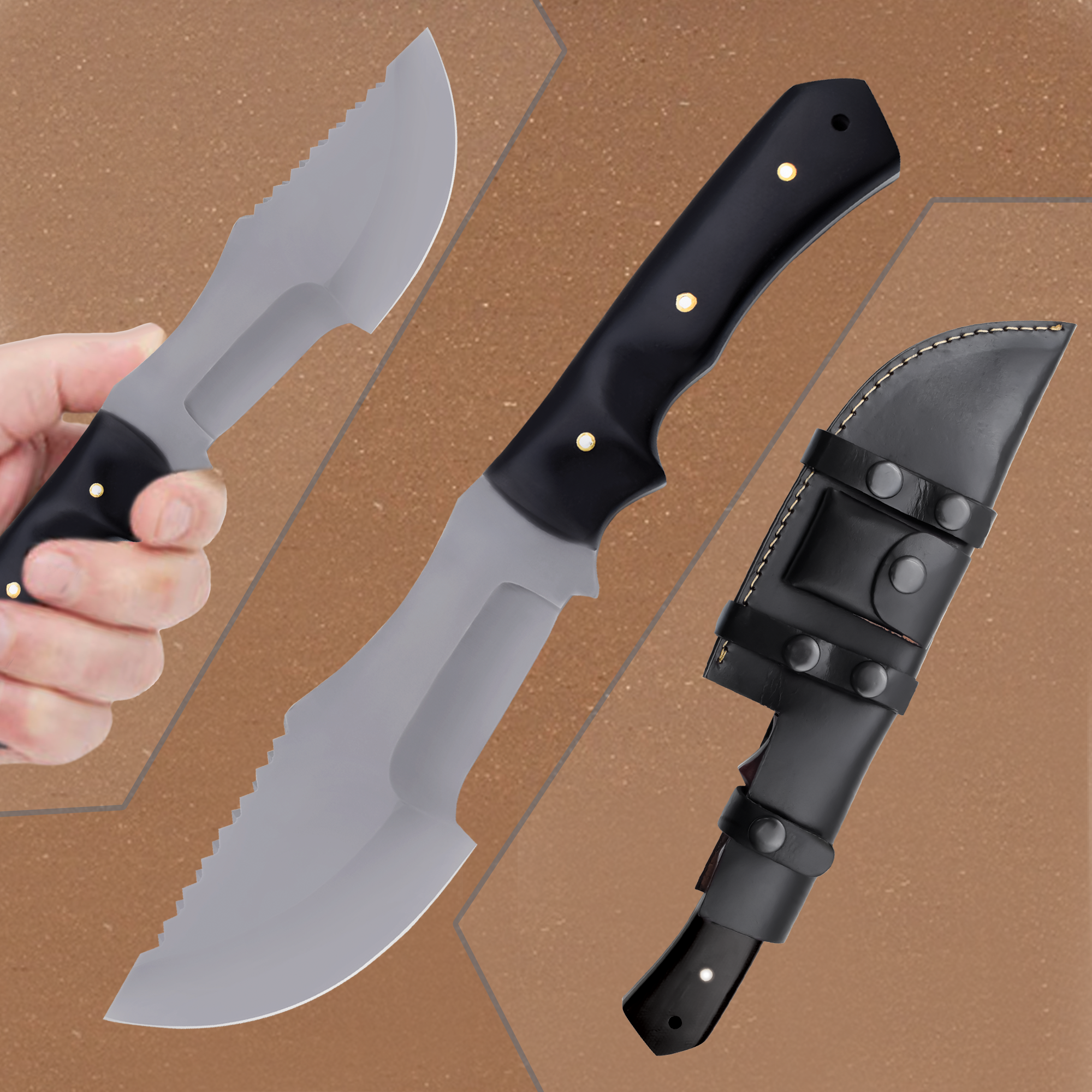 Handmade Collector Knife–Tracker Model Inspired by the Movie The Hunted|TRM013