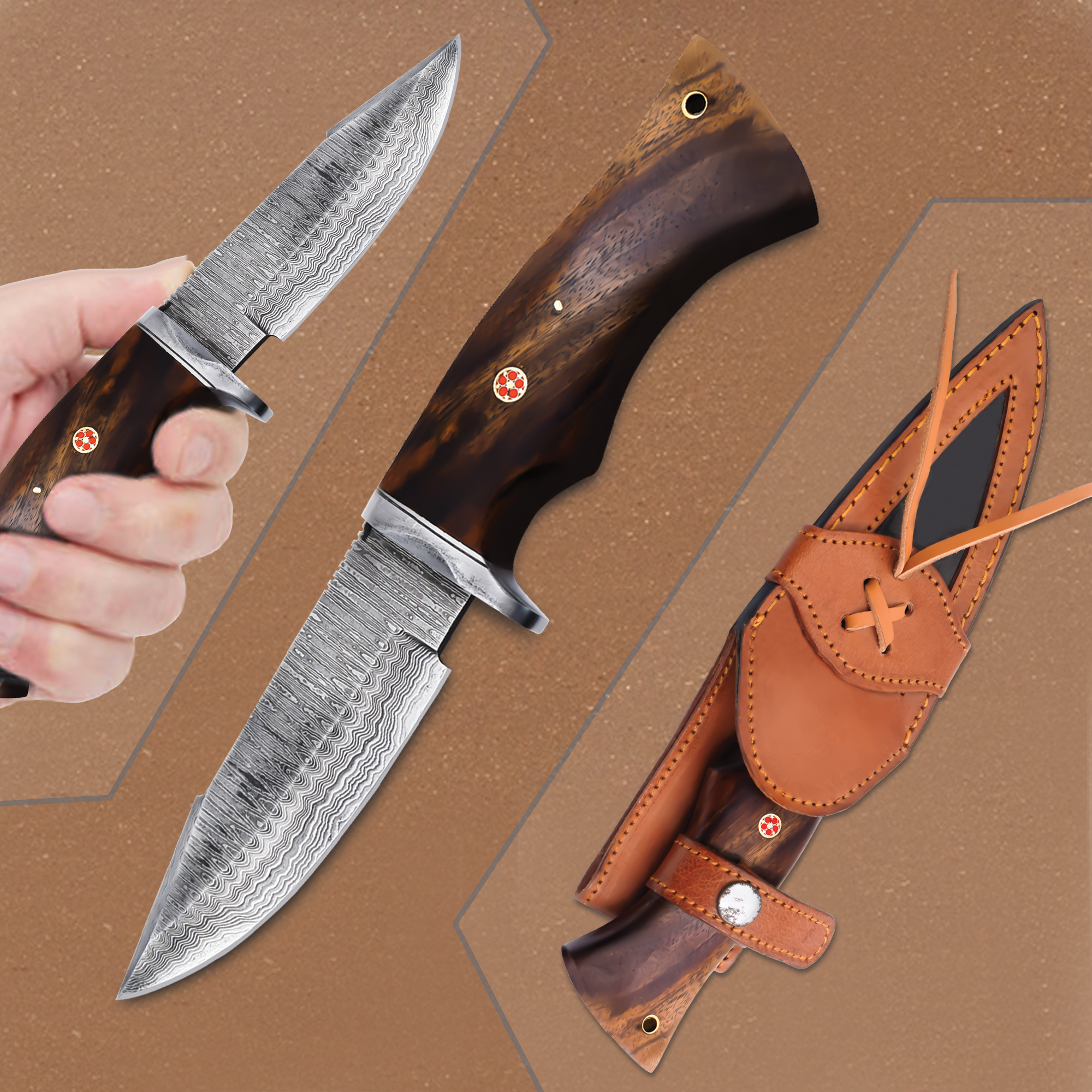 Handmade Damascus Knife|AMD010