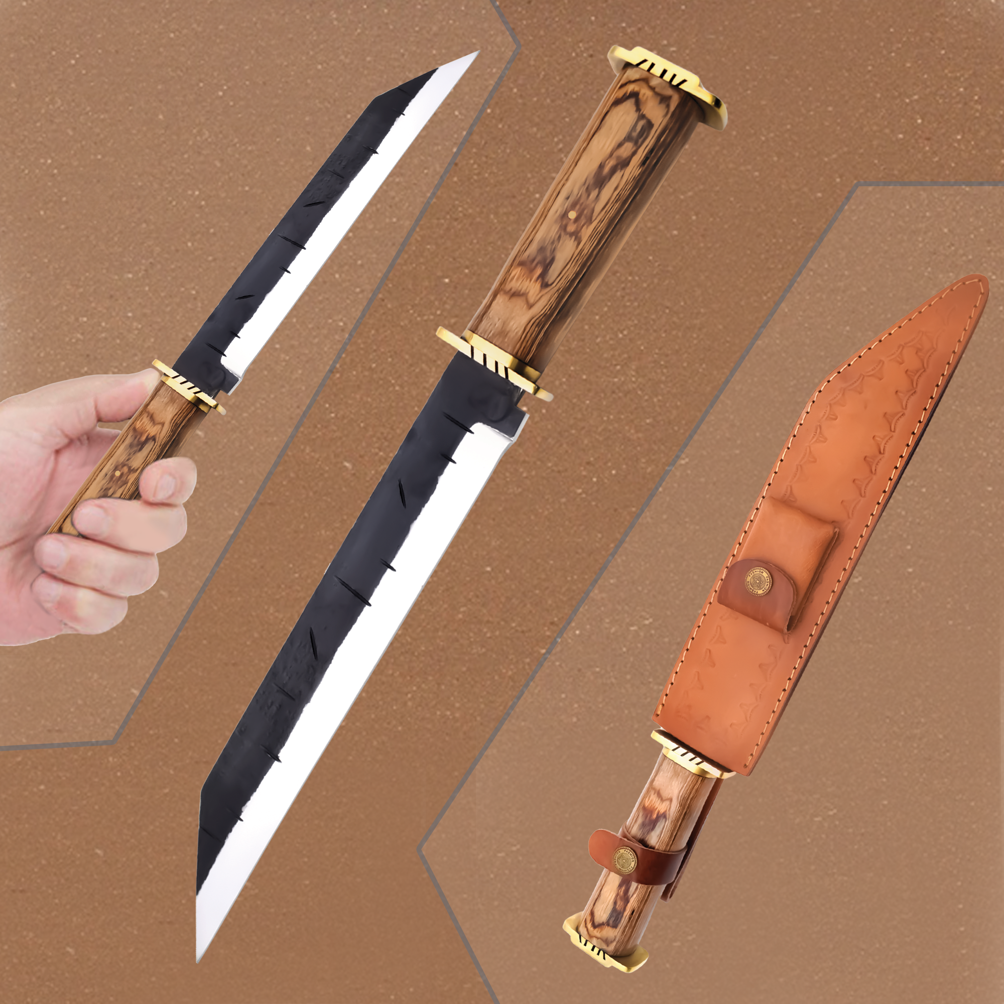 Handmade Viking Seax Medieval Knife|ROV016