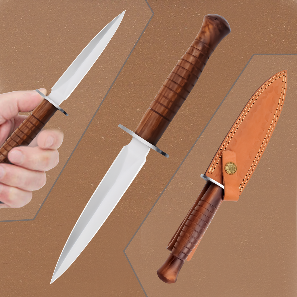 Handmade D2 Steel Bowie Dagger Knife|HIP012