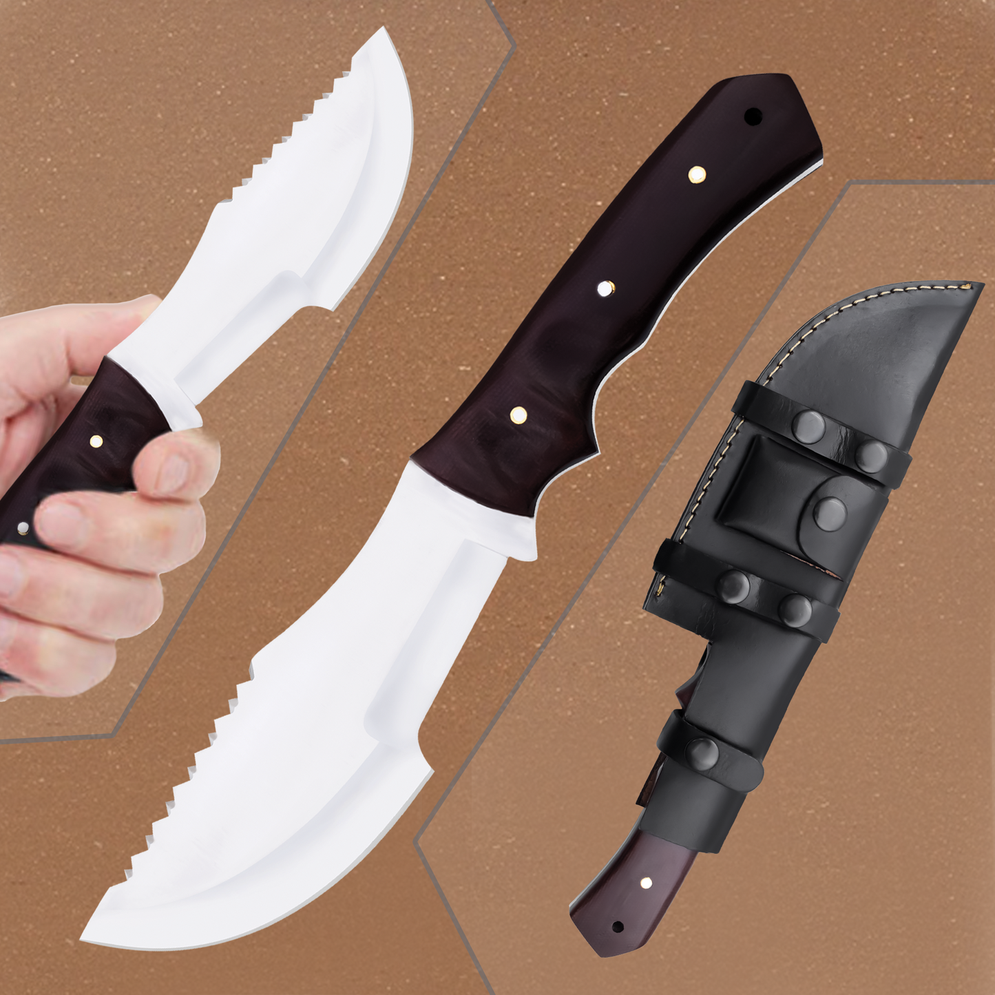 Handmade Collector Knife–Tracker Model Inspired by the Movie The Hunted|TRR013