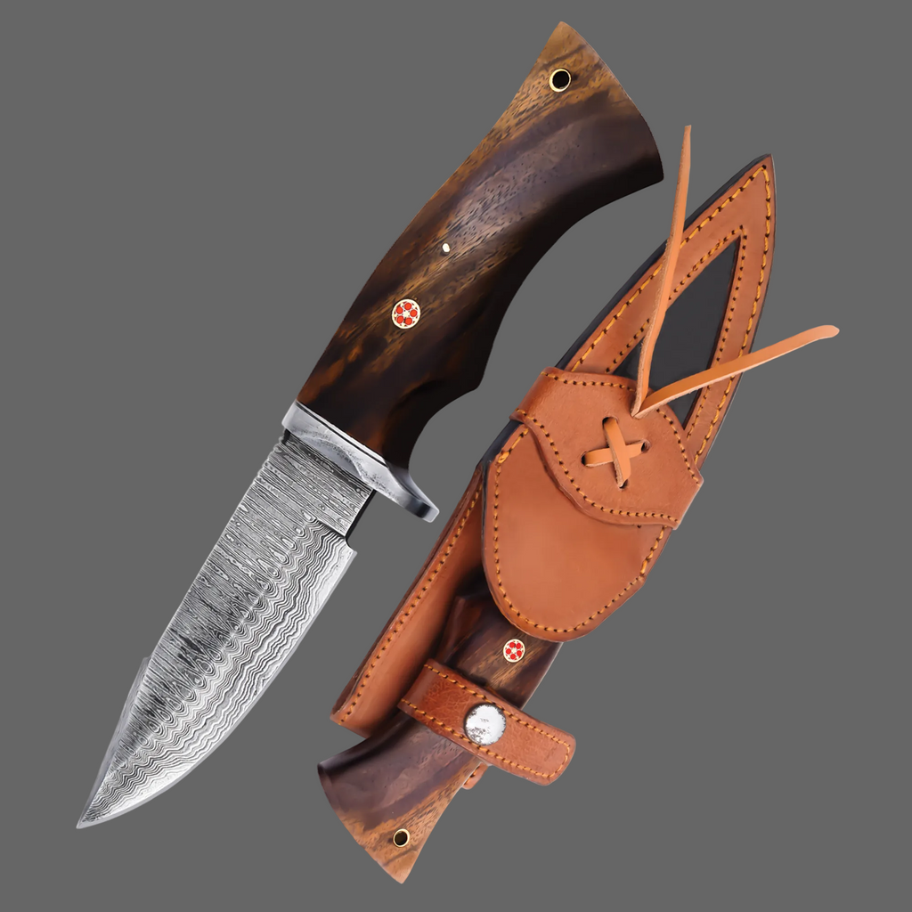 Handmade Damascus Hunting Knife|AMD010