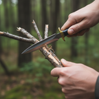  Dagger with black handle and gold accents