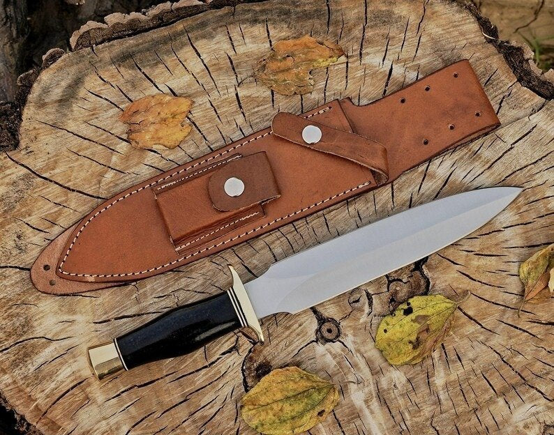 Set of 2 Handmade D2 Tool Steel Bowie Hunting Daggers|HDB028