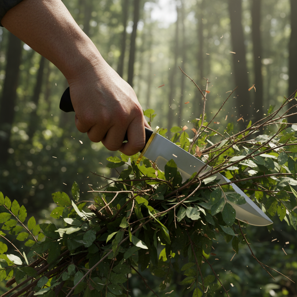 Custom Handmade Bowie Hunting Knife – Full Tang D2 Steel