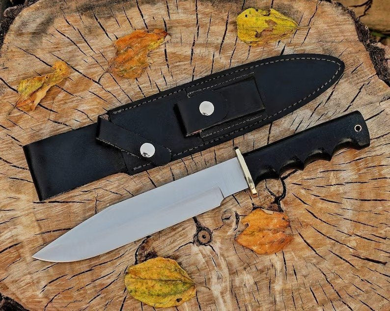 Set of 2 Handmade D2 Tool Steel Bowie Hunting Daggers|HDB028